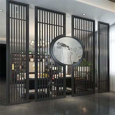 Qualität  Chemical Living Room Screen Interior Partition Wall Living Room Divider Stainless Steel Screens For Luxury Villa Decoration usine