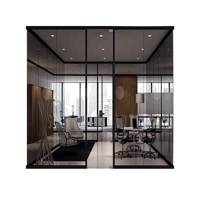 Qualität  Modern Office Desks Building Interiors Privacy Film Fixed Partition Wall Meeting Room Studio Sreen Mall Shop With Door and Handles Lock usine